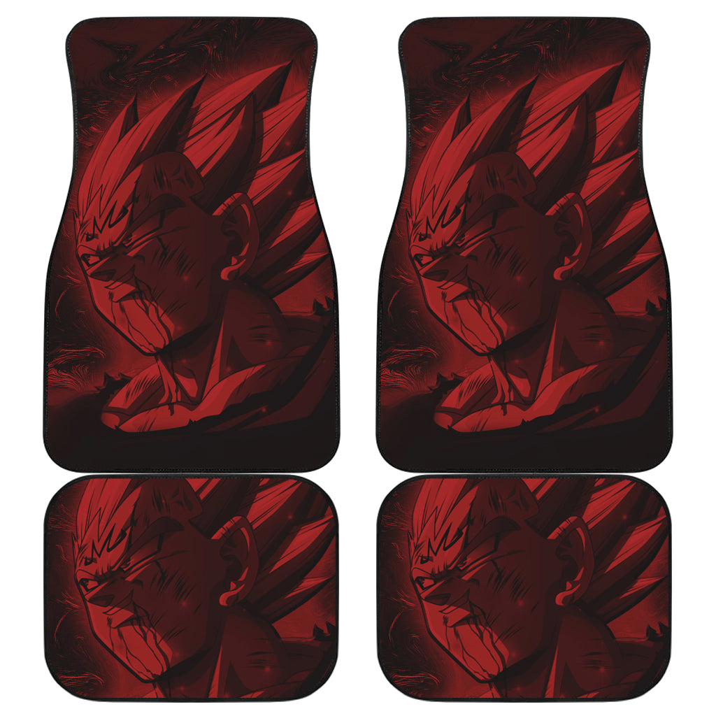 Vegeta Art Dragon Ball Anime Red Car Floor Mats Unique Design Ci0818