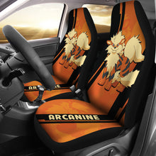 Load image into Gallery viewer, Arcanine Pokemon Car Seat Covers Style Custom For Fans Ci230116-01