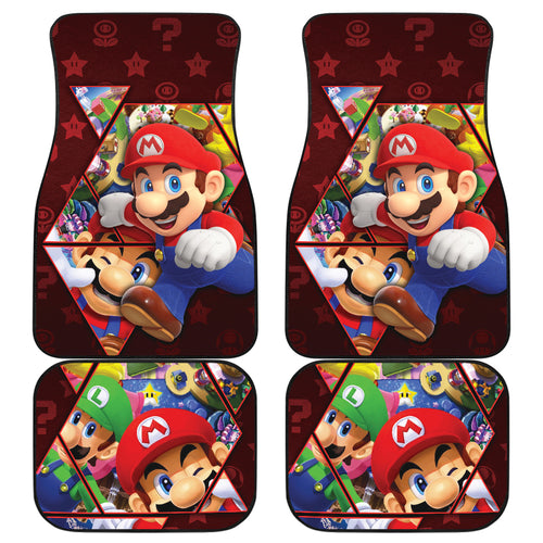 Super Mario Car Floor Mats Custom For Fans Ci221219-07