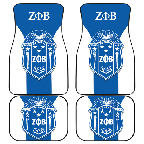Zeta Phi Beta Sororities Car Floor Mats Custom For Fans Ci230207-05