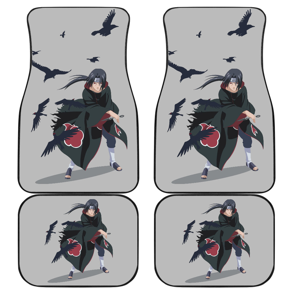 Itachi Raven Naruto Car Floor Mats Akatsuki Anime Car Accessorries Ci101904