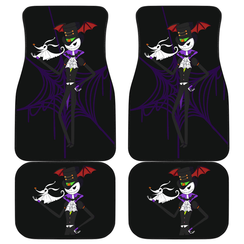 Nightmare Before Christmas Cartoon Car Floor Mats - Pirate Jack Skellington And Zero Dog Car Mats Ci092705