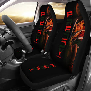 Horror Movie Car Seat Covers | Freddy Krueger Half Face Seat Covers Ci083021