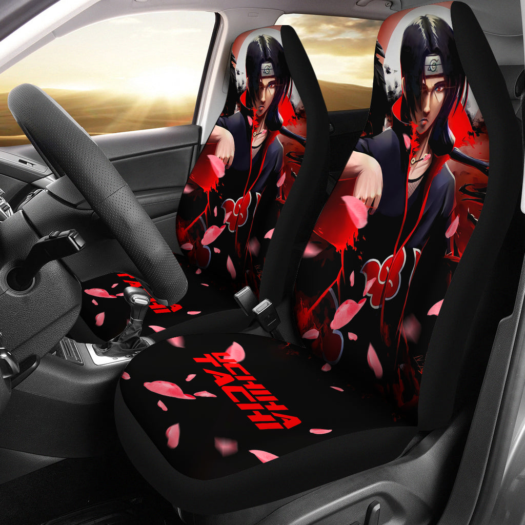 Itachi Akatsuki Red Seat Covers Naruto Anime Car Seat Covers Ci102203