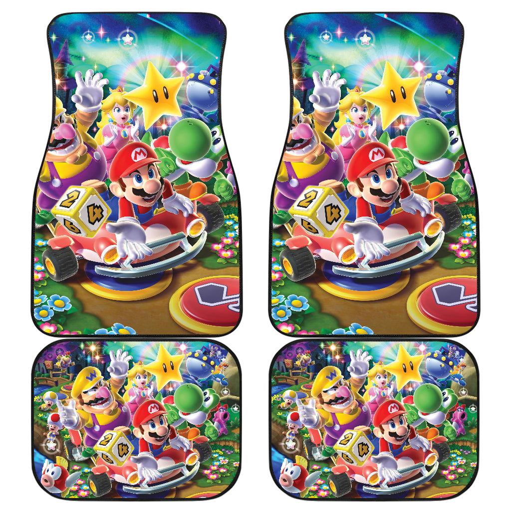 Super Mario Car Floor Mats Custom For Fans Ci221220-08