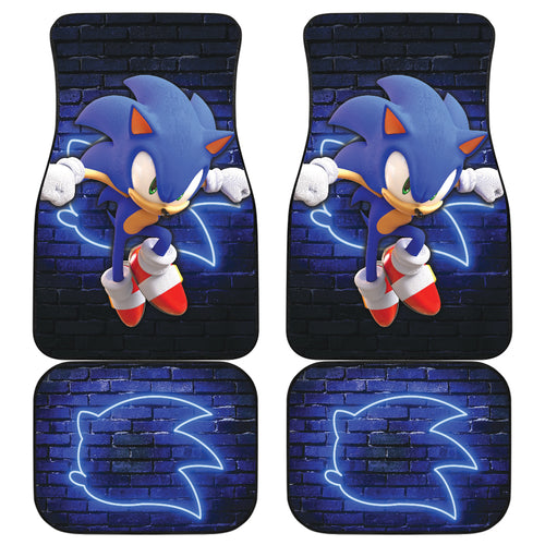 Sonic The Hedgehog Car Floor Mats Cartoon Car Accessories Custom For Fans Ci22060708