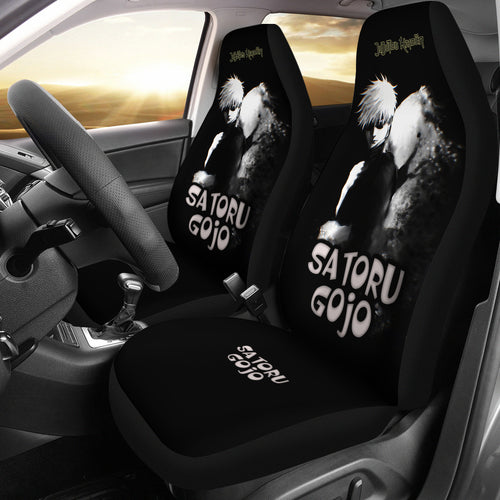 Satoru Gojo Dark Jujutsu KaiSen Car Seat Covers Anime Yellow Seat Covers Ci0714