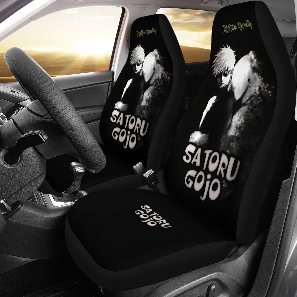 Satoru Gojo Dark Jujutsu KaiSen Car Seat Covers Anime Yellow Seat Covers Ci0714