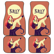 Load image into Gallery viewer, Nightmare Before Christmas Cartoon Car Floor Mats - Sexy Sally Sitting On The Hill Orange Car Mats Ci101504