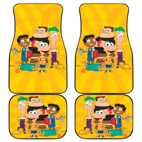 Phineas & Ferb Car Floor Mats Custom For Fans Ci221208-09