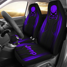 Load image into Gallery viewer, Jeep Skull Xtreme Purple Pearl Color Car Seat Covers Car Accessories Ci220602-04