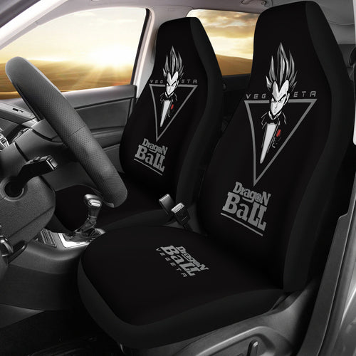 Vegeta Vest Dragon Ball Anime Red Black Car Seat Covers Unique Design Ci0813