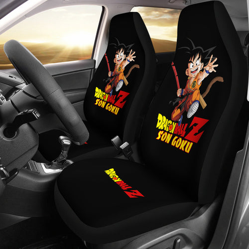 Goku Jump Dragon Ball Black Car Seat Covers Ci0728