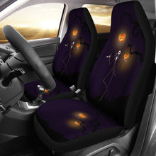 Load image into Gallery viewer, Nightmare Before Christmas Cartoon Car Seat Covers - Jack Skellington Playing With Flying Pumpkin Seat Covers Ci092902