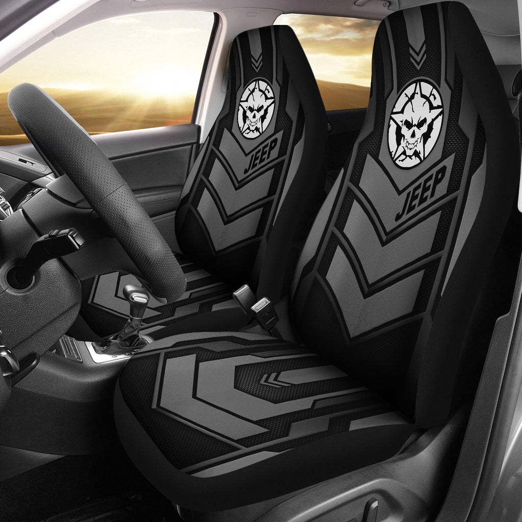 Jeep Skull Black Car Seat Covers Car Accessories Ci220602-19