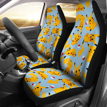 Load image into Gallery viewer, Pikachu Red Seat Covers Pokemon Pattern Anime Car Seat Covers Ci102704