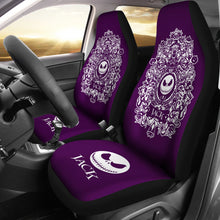 Load image into Gallery viewer, Nightmare Before Christmas Cartoon Car Seat Covers - Evil Jack Skellington Face Skull Pumpkin Tatoo Seat Covers Ci101302