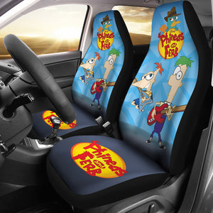 Phineas & Ferb Car Seat Covers Custom For Fans Ci221208-04