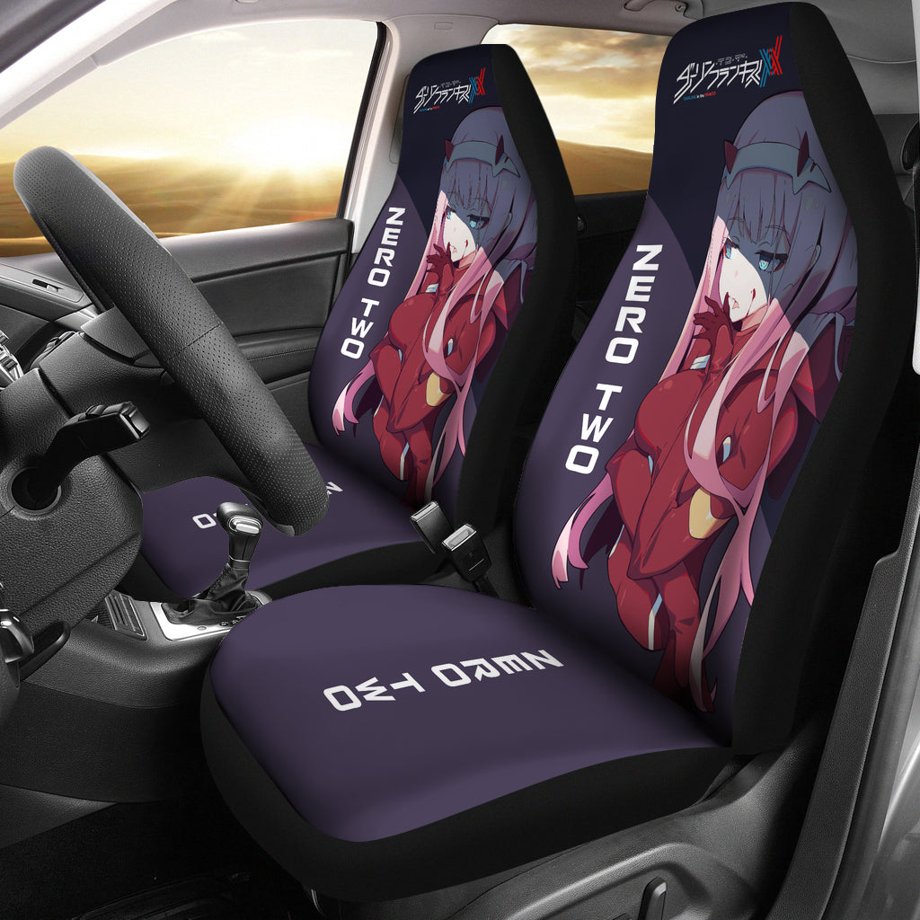 Zero Two Girl Seat Covers Anime Seat Covers Ci0716