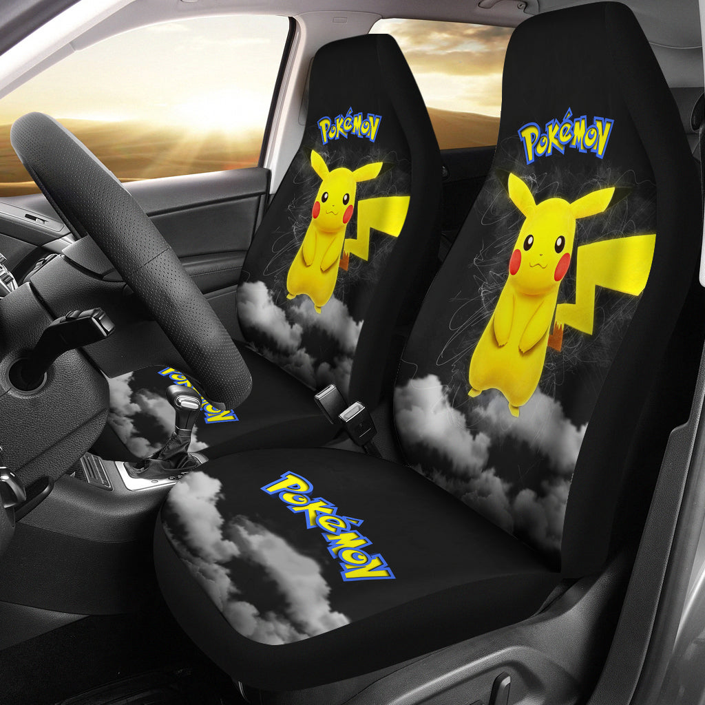 Pikachu Red Seat Covers Pokemon Anime Car Seat Covers Ci102703