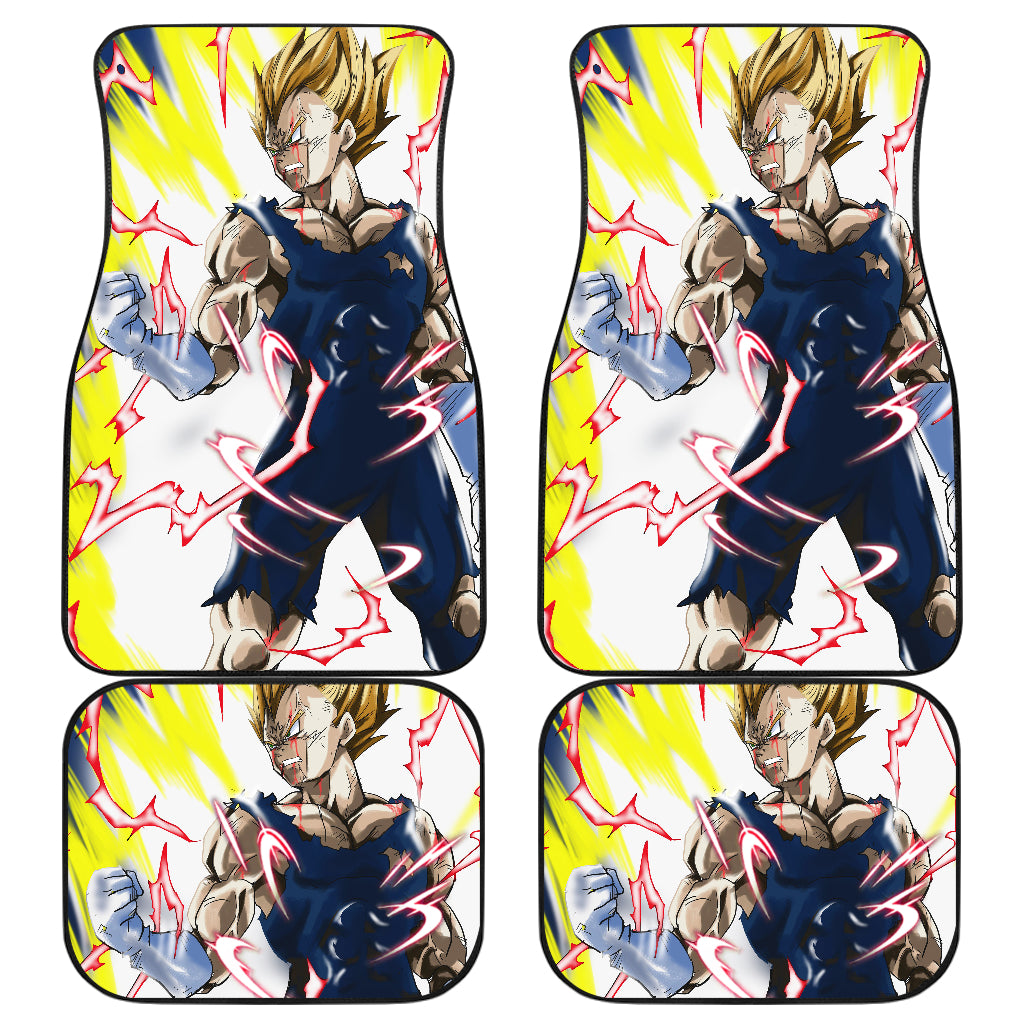 Thunder Vegeta Punch Dragon Ball Car Floor Mats Anime Violet Car Accessories Ci0821