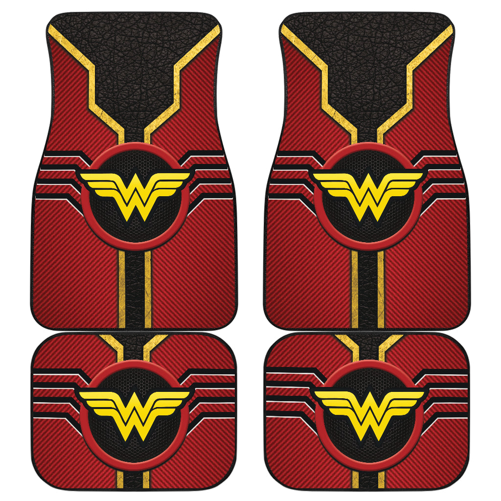 Wonder Woman Logo Car Floor Mats Custom For Fans Ci230112-05a
