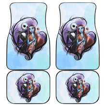 Load image into Gallery viewer, Nightmare Before Christmas Cartoon Car Floor Mats | Pretty Jack And Sally Couple Love Car Mats Ci092505