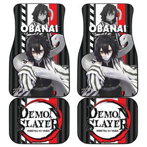 Demon Slayer Car Floor Mats Obanai Iguro Car Accessories Fan Gift Ci220225-08