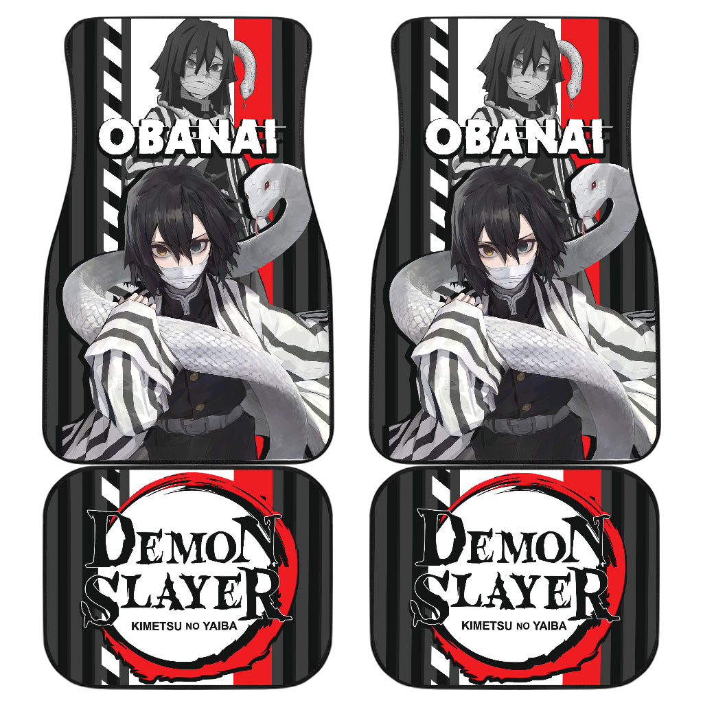 Demon Slayer Car Floor Mats Obanai Iguro Car Accessories Fan Gift Ci220225-08