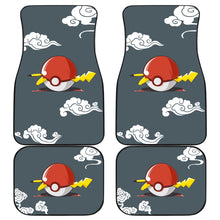 Load image into Gallery viewer, Pokemon Anime Car Floor Mats - Pikachu Sleeping In Pokeball Cloud Patterns Car Mats Ci110302