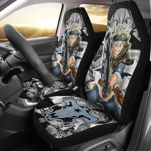 Black Clover Car Seat Covers Asta Black Clover Car Accessories Fan Gift Ci122204