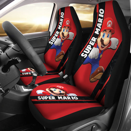 Super Mario Car Seat Covers Custom For Fans Ci221219-04