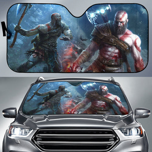 God of War Game Auto Sunshade God of War Car Accessories Ragnarok Art Ci121706