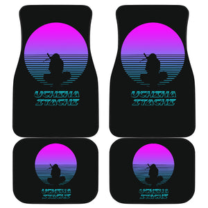 Naruto Anime Car Floor Mats - Uchiha Itachi Sitting Retro Moon Car Mats Ci101604