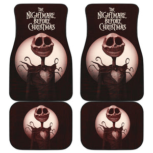Nightmare Before Christmas Cartoon Car Floor Mats - Old Jack Skellington Portrait Smiling Scary Teeth Car Mats Ci101105
