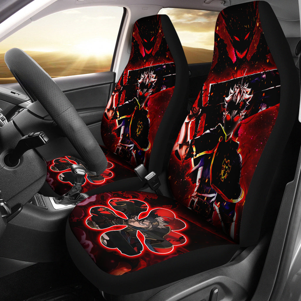 Black Clover Car Seat Covers Asta Black Clover Car Accessories Fan Gift Ci122104