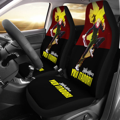 Yuji Itadori Car Seat Covers Fan Jujutsu KaiSen Anime Otaku Seat Covers Ci0709