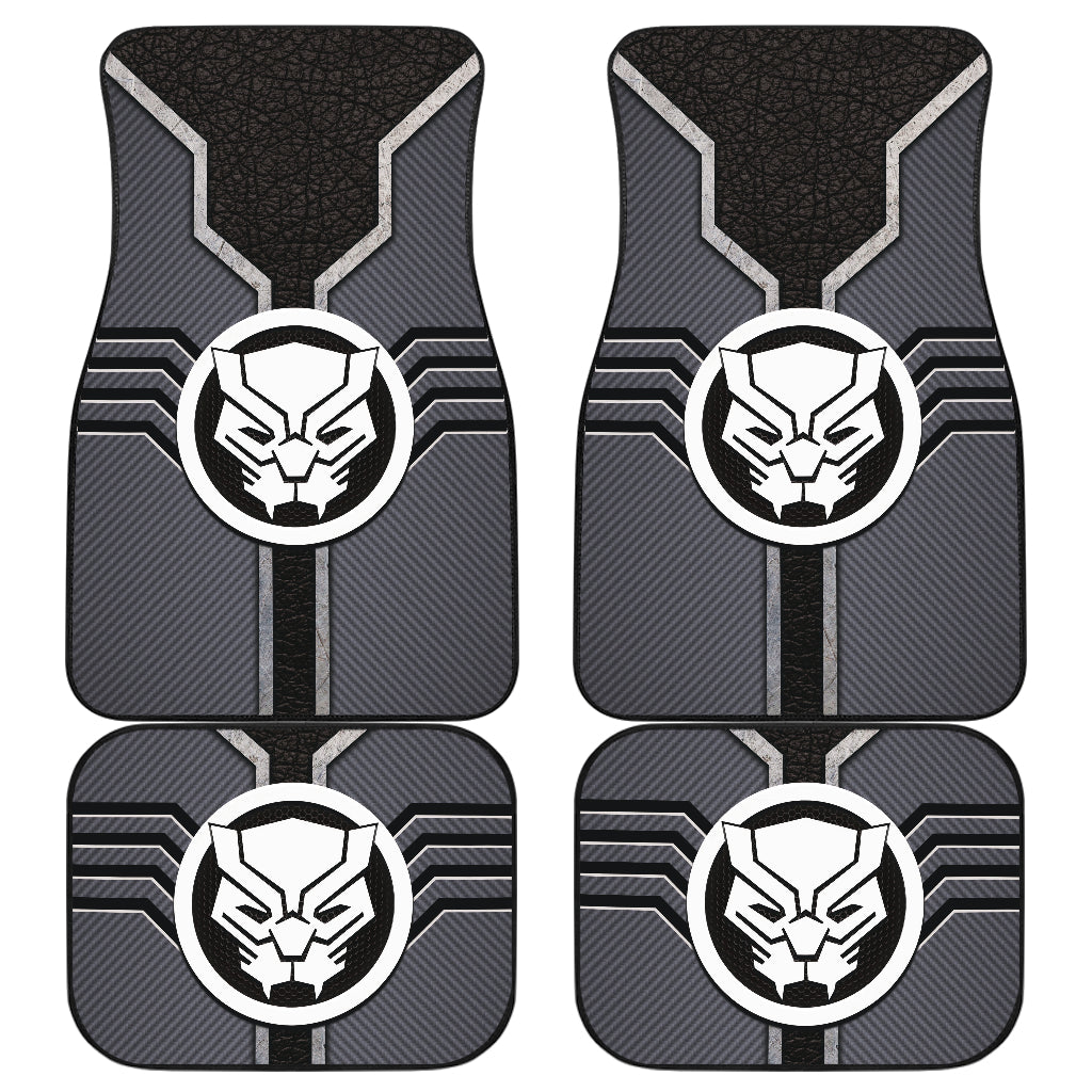 Black Panther Logo Car Floor Mats Custom For Fans Ci230111-03a