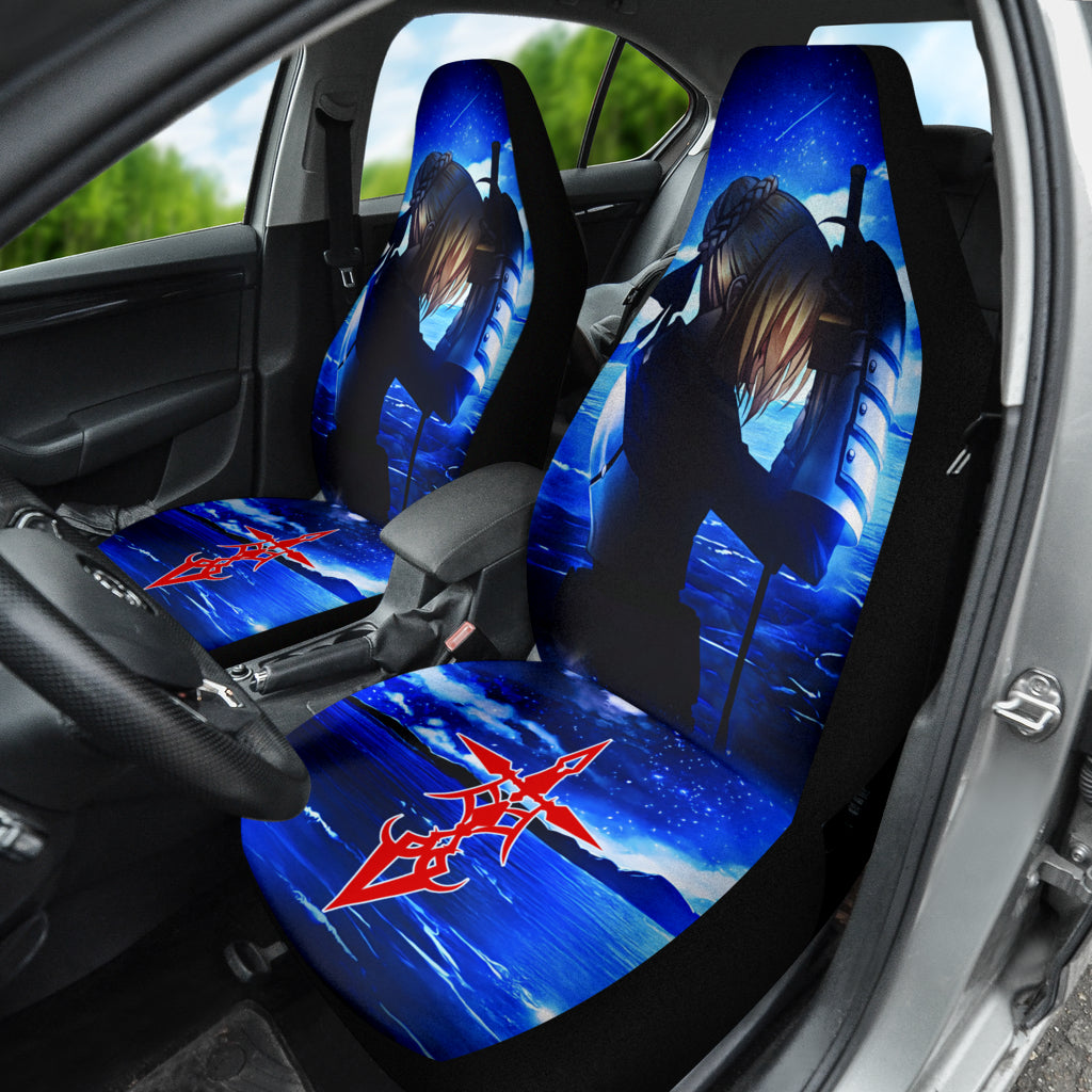 Saber Fate Stay Night Car Seat Covers Car Accessories Ci220429-08