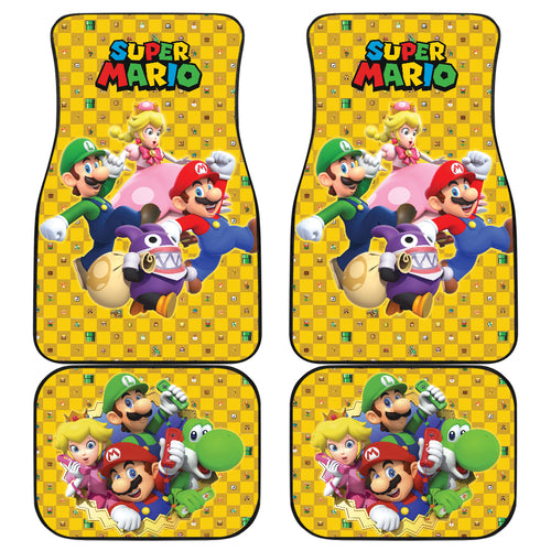 Super Mario Car Floor Mats Custom For Fans Ci221220-02