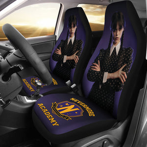 Wednesday Car Seat Covers Custom For Fans Ci221214-10
