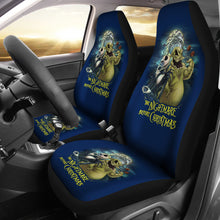 Load image into Gallery viewer, Nightmare Before Christmas Cartoon Car Seat Covers | Evil Jack Skellington And Oogie Boogie Smiling Seat Covers Ci100501