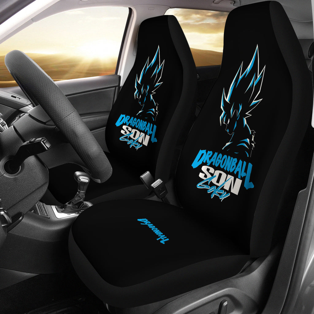 Son Goku Bule Car Seat Covers Anime Dragon Ball Seat Covers Ci0726