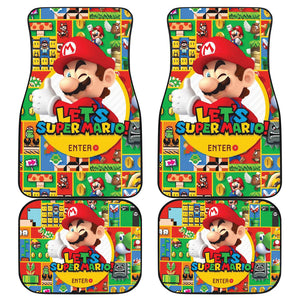 Super Mario Car Floor Mats Custom For Fans Ci221219-12