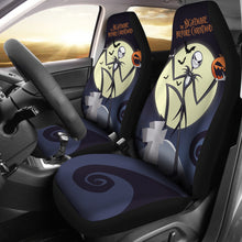 Load image into Gallery viewer, Nightmare Before Christmas Cartoon Car Seat Covers | Evil Jack Skellington And Pumpkin Laughing Seat Covers Ci100502