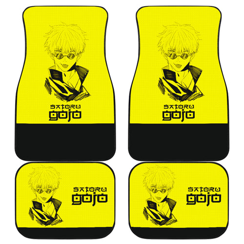 Satoru Jujutsu KaiSen Yellow Car Mats  Anime Mats Ci0629