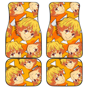 Demon Slayer Animer Car Floor Mats Agatsuma Zenitsu Car Accessories Fan Gift Ci011508