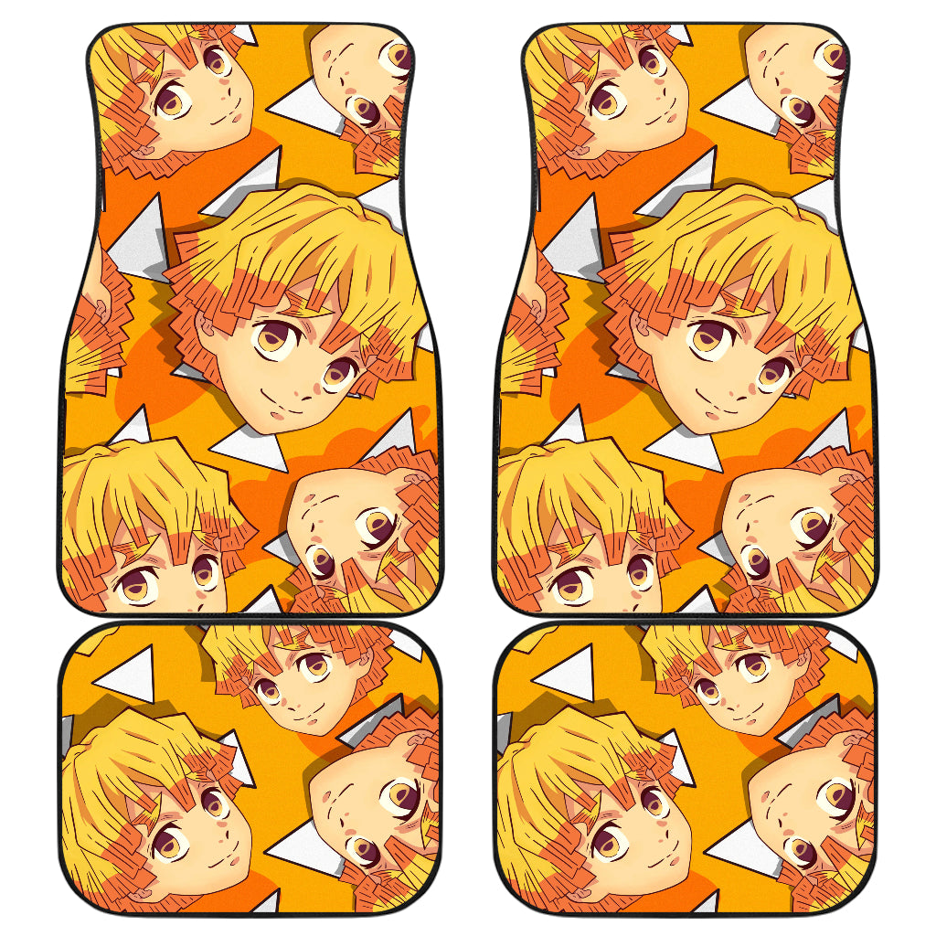 Demon Slayer Animer Car Floor Mats Agatsuma Zenitsu Car Accessories Fan Gift Ci011508