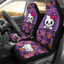 Load image into Gallery viewer, Hello Kitty Halloween Car Seat Covers Kitty Skull Cute Car Accessories Ci220923-01