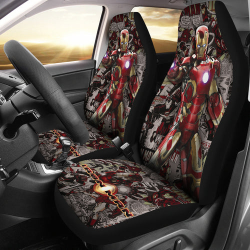Iron Man Car Seat Covers Custom For Fans Ci221227-04